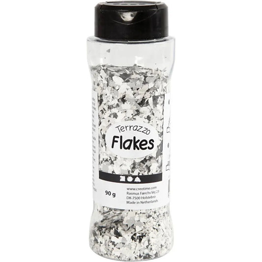 Terrazzo flakes, 90 g, black