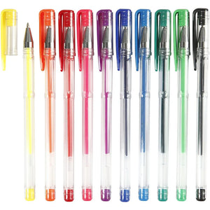 Gel Pens 10 Pack of Assorted Colours