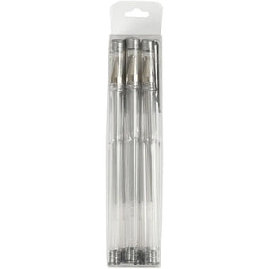 Gel Pens, line width: 0.8 mm, 6 pcs, silver