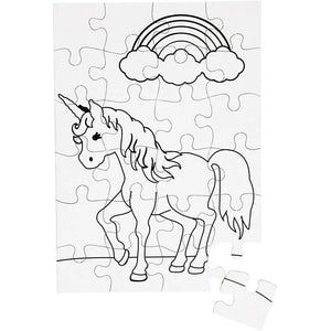 Jigsaw Puzzle, A5 15x21cm, 2 pcs, white