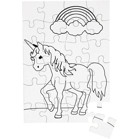 Jigsaw Puzzle, A5 15x21cm, 2 pcs, white
