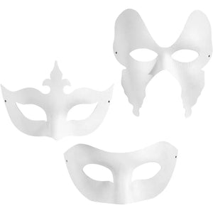 Paper Masks - White (3 x 4 Pieces)