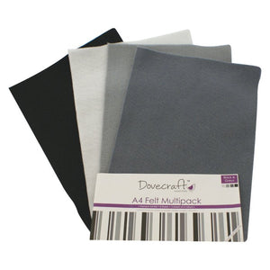 Dovecraft A4 Felt - Black Shades