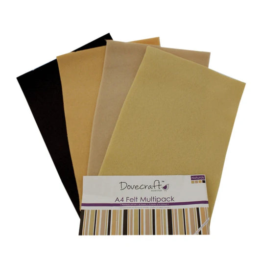 Dovecraft A4 Felt - Natural Shades