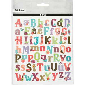 Stickers Sheet 15x165cm - Alphabet
