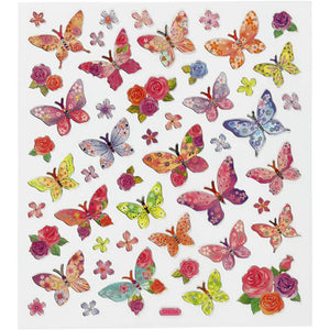 Stickers Sheet - Butterflies (15x16.5cm)