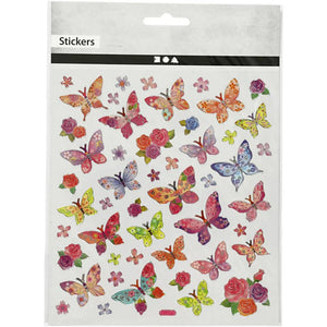 Stickers Sheet - Butterflies (15x16.5cm)
