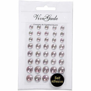 Vivi Gade Rhinestones - Pink 6+8+10mm (40 Pieces)