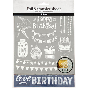Deco Foil and transfer sheet