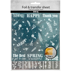 Deco Foil and transfer sheet