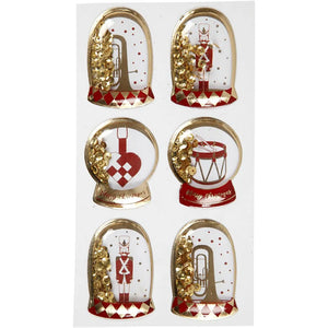 Shaker Stickers - Gold Nutcracker (6 pcs)
