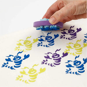 Foam Stamps, D: 7.5 cm, thickness 2.5 cm, 6 pcs