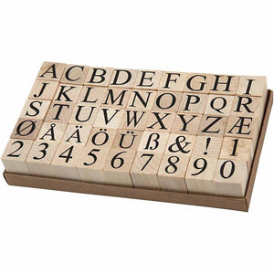 Wooden Stamps Set