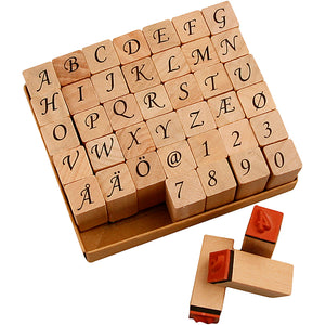 Wooden Stamps Set