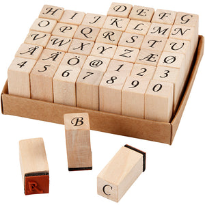 Wooden Stamps Set