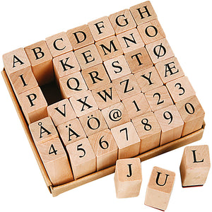 Wooden Stamps Set