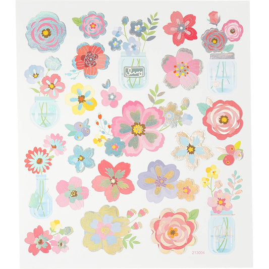 Stickers Sheet 15x165cm - Spring flowers