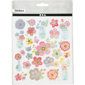 Stickers Sheet 15x165cm - Spring flowers
