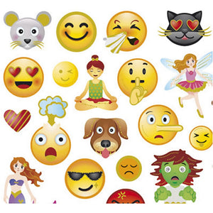 Sticker Sheet 15x16.5cm - Emojis