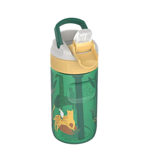 BPA free water bottle with Straw lid-Safari Jungle