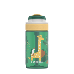 BPA free water bottle with Straw lid-Safari Jungle