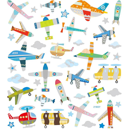 Creativ Stickers - Airplanes and Rockets (1 Sheet)