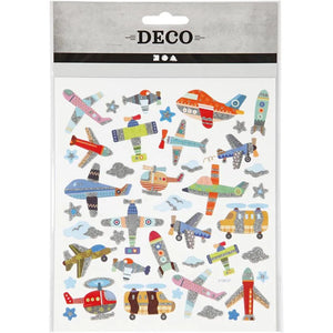 Creativ Stickers - Airplanes and Rockets (1 Sheet)