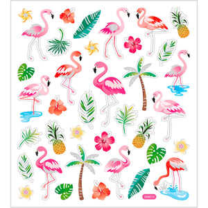 Stickers Sheet - Flamingos (15x16.5cm)