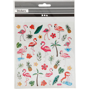 Stickers Sheet - Flamingos (15x16.5cm)
