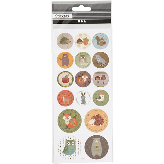 Stickers Forrest Animals 1 Sheet