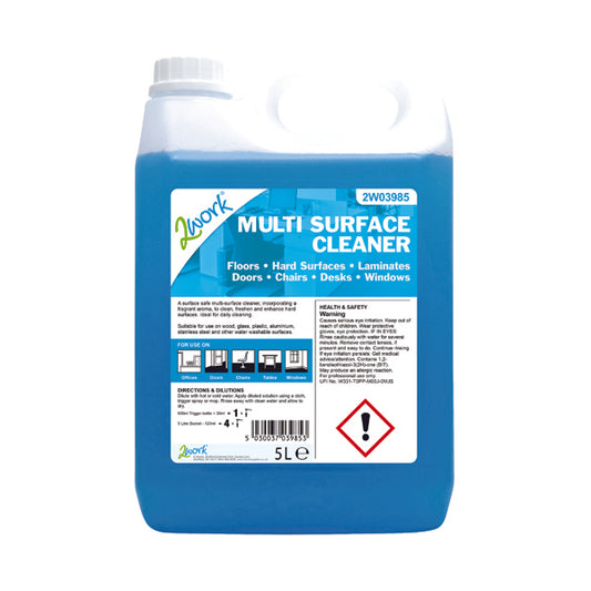 2Work Multi Surface Cleaner Concentrate 5 Litre 2W03985