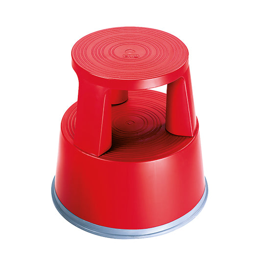 2Work Plastic Step Stool with Non-Slip Rubber Base 430mm Red T7/Red 2W04999