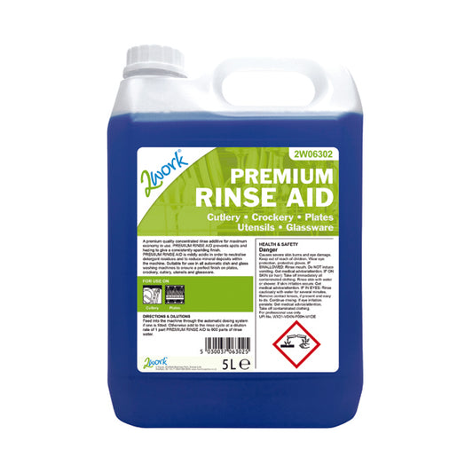 2Work Premium Rinse Aid 5 Litre 2W06302