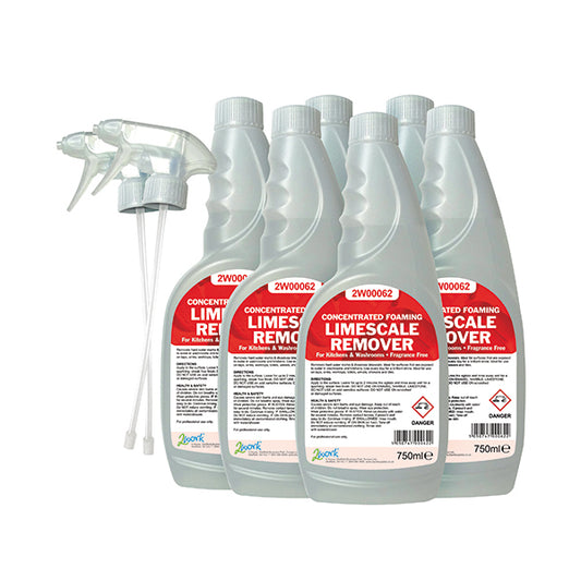 2Work Limescale Remover Trigger Spray 750ml (Pack of 6) 2W07244