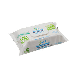 2Work Disinfectant Viricidal Hand And Surface Wipes (Pack of 100) 2W07385