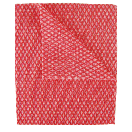 2Work Economy Cloth 420x350mm Red (Pack of 50) 2W08170