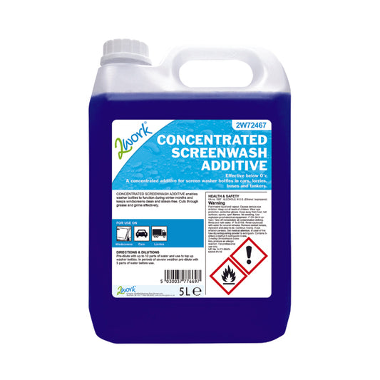 2Work Screen Wash Additive Concentrated Formula 5 Litre 2W72467