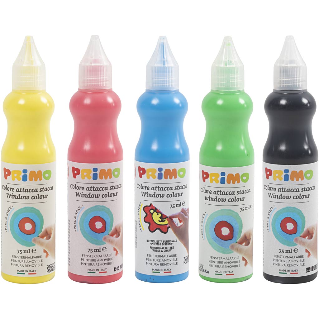 Window Paint - Assorted Colours (5x75ml)