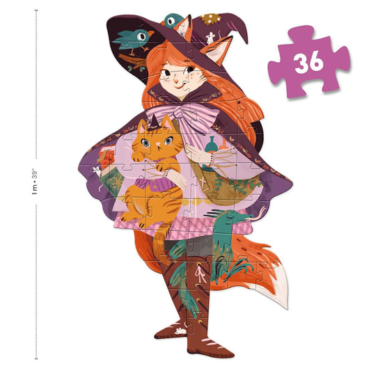 Djeco Giant Jigsaw Puzzle - Lily the Witch (36 Pieces)