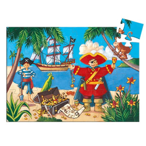Djeco The Pirate and his Treasure - 36 Piece Jigsaw Puzzle