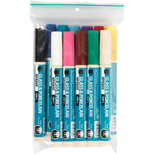 Glass and porcelain marker