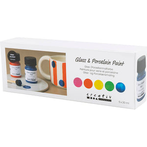 Glass and Porcelain Paint Semi-Glossy Opaque Colou