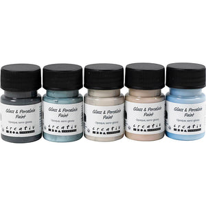 Glass and Porcelain Paint Semi-Glossy Opaque Natural