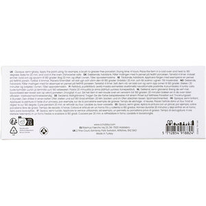 Glass and Porcelain Paint Semi-Glossy Opaque Natural
