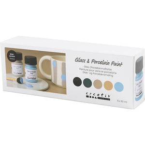 Glass and Porcelain Paint Semi-Glossy Opaque Natural