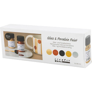 Glass & Porcelain Paint metallic Opaque - Metallic Colours