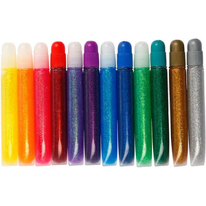 Assortment of glitter glue 