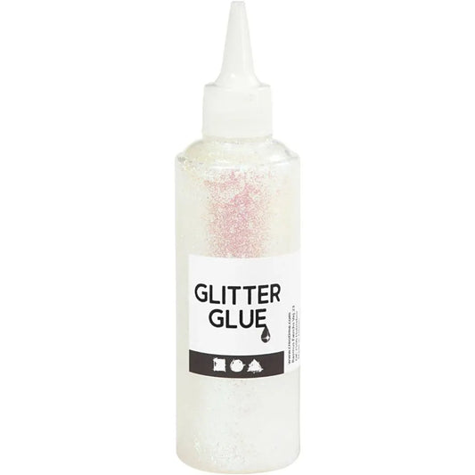 Glitter Glue, 118 Ml, Holographically White