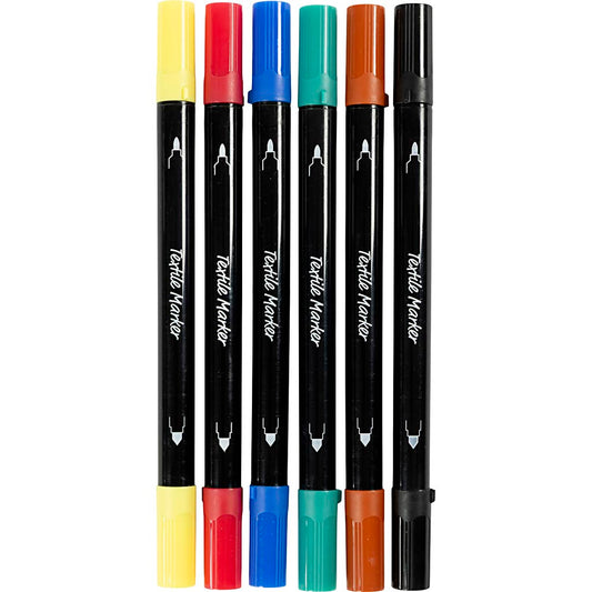 Textile Markers (6 Pack)