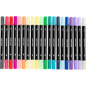 Textile Markers Line 2.3+3.6mm - Additional Colours (20 Pieces)